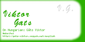 viktor gats business card